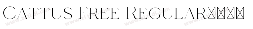 Cattus Free Regular字体转换
